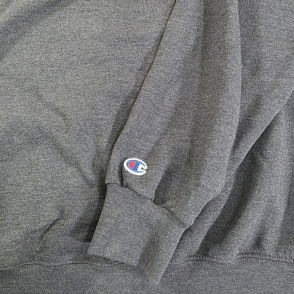 Champion Men's Dark Gray St. John Fisher College Crewneck Sweater - Picture 5 of 8